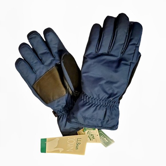 L.L. Bean Accessories Mens Ll Bean Down Gloves Nwt Size Medium